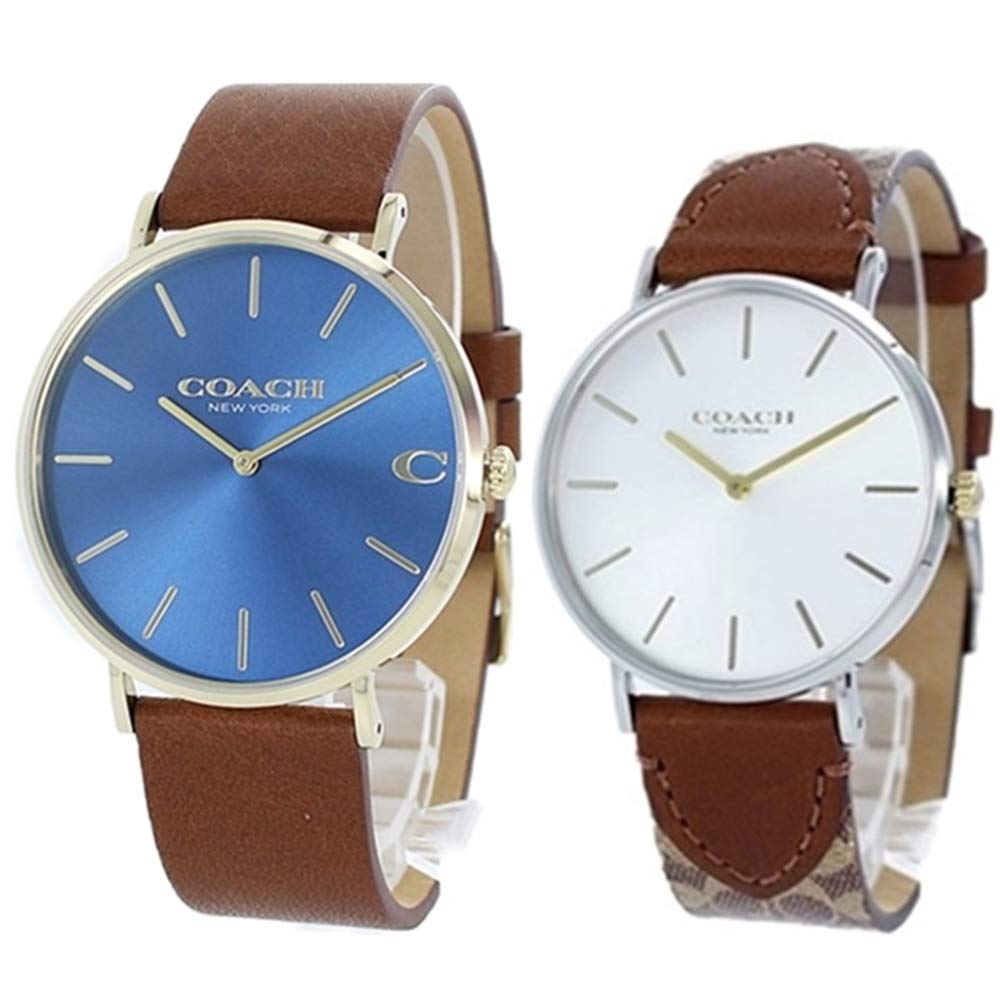

COACH Pair Watch Storage Box Coach Brown Leather 1460247314503121 Watch [Coach] Men s Women s [Item]