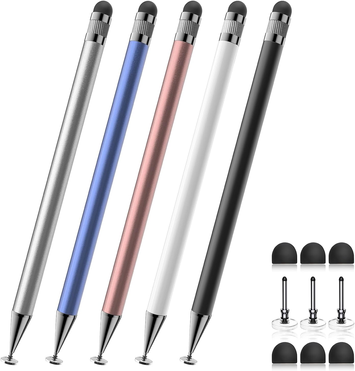 

2-in-1 Bopomofo Touch Screen Stylus (5Pcs), High Sensitivity Precision Pen, Compatible with Most Touch Screens