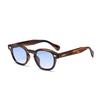 2025 Korean Style Black Oval Frame Sunglasses with High-end UV Protection