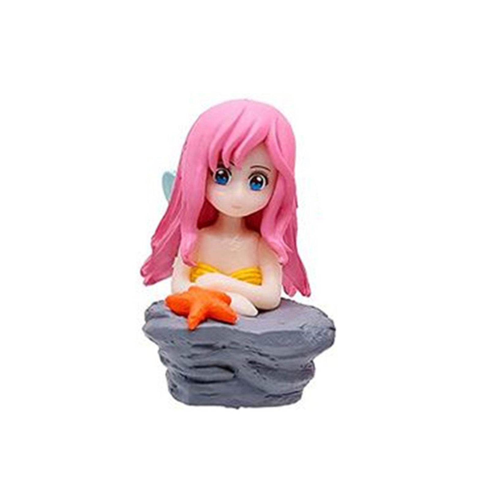 

Пластиковые украшения для аквариумов Маленькие плавающие украшения в виде русалок Аксессуары для аквариумов с рыбками Betta Ландшафтные декорации 2,6 дюйма в высоту 4