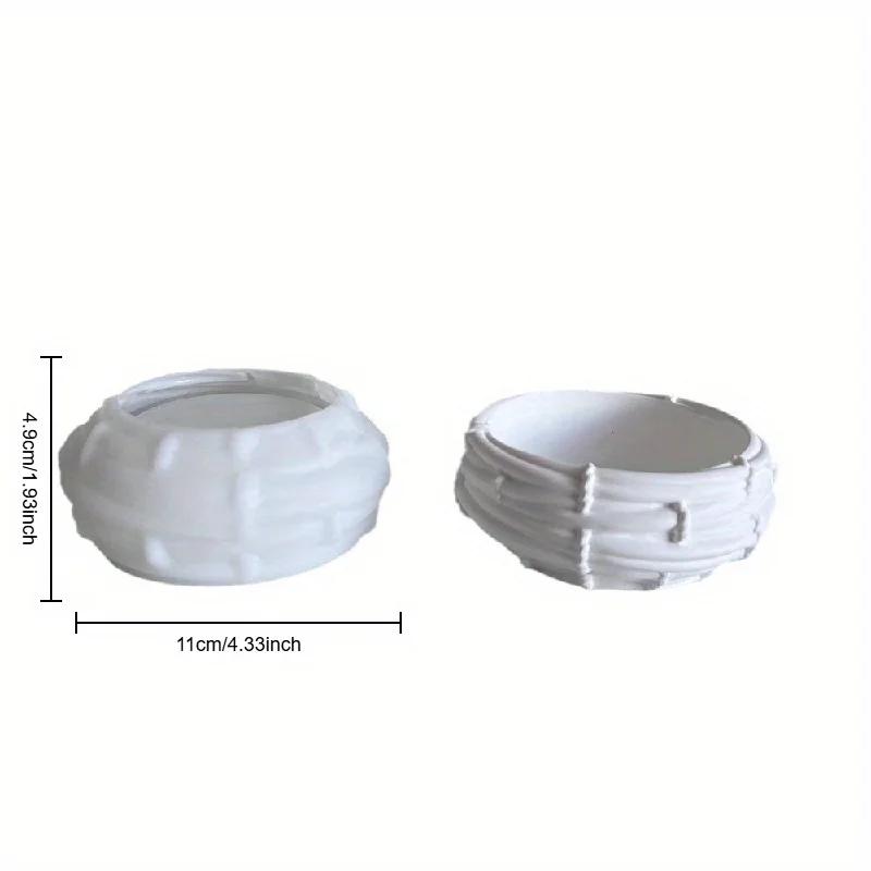 

A Top Quality Creativity Bird Nests Candle Jar Silicone Mold DIY Irregular Reticulation Flowerpot Mold Plaster Resin Storage Box