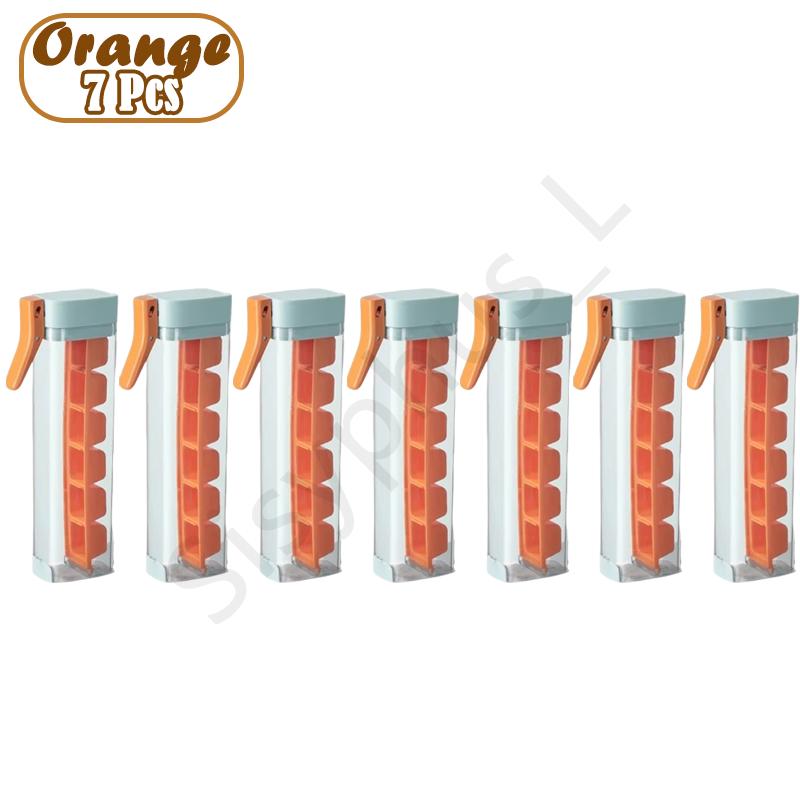 Press Type Ice Cube Tray Plastics Ice Cube Maker Easy to Demold Ice Tray Mold DIY Whiskey Cocktail Tools Kitchen Accessories