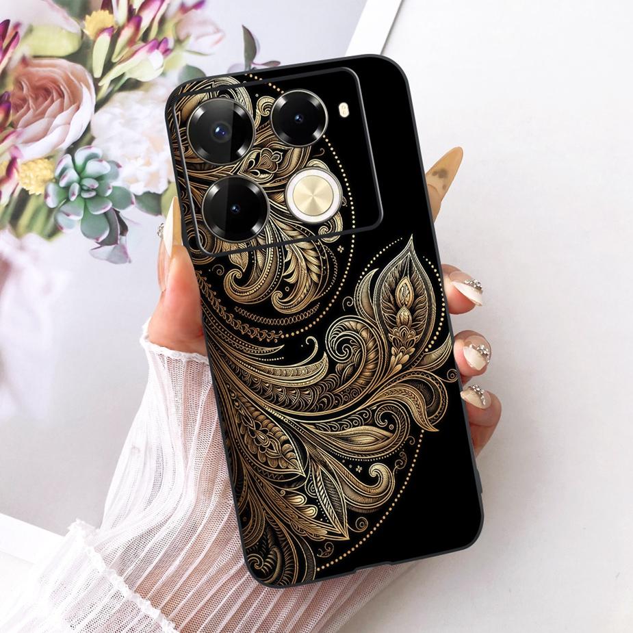 Für Infinix Note 40 40X 5G Hülle X6852 Neue Schmetterlingsbemalte Abdeckung Weiche Silikonhülle Für Infinix Note 40 Pro Plus Note40 X Hülle