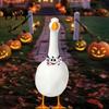 Funny Pumpkin Ghost Skull Decor Halloween Goose Bow Tie, Porch Statue Accessories, Spooky Tie for Lawn Statue, Outdoor Holiday Yard Versatile Costume