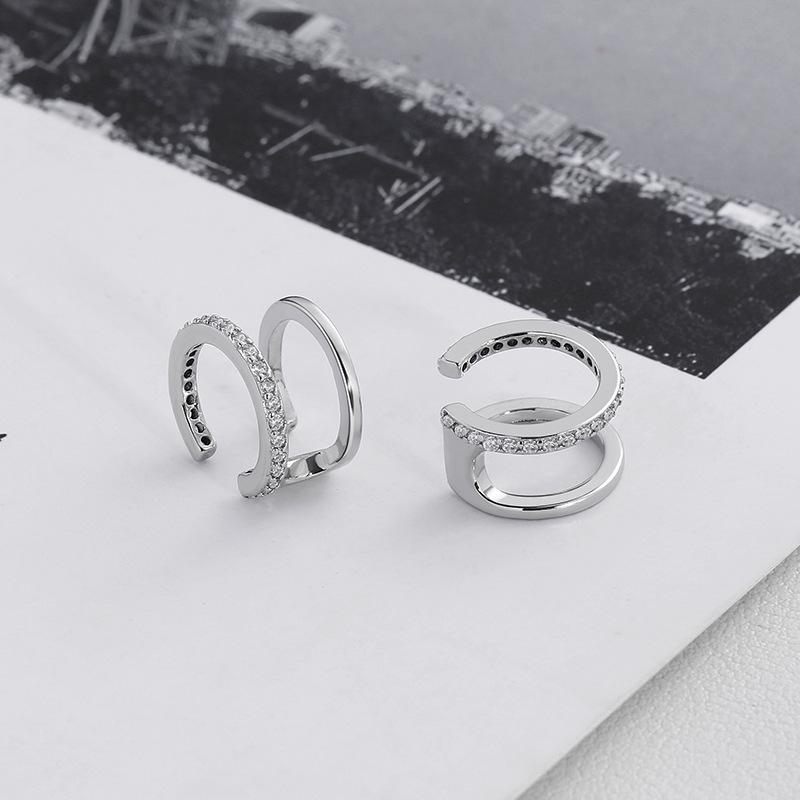 

Элегантный цирконовый микросет клипс на ухо без прокола для женщин