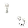 VENDOME AOYAMA Kuma Diamond Freshwater Pearl Reversible Earrings KMHE0039 DI [Vendome Aoyama] Kengo + MA,YUk10WG Kengo Kuma