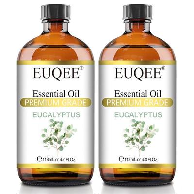 EUQEE 100% Eucalyptus Essential Oil 118ml X 2