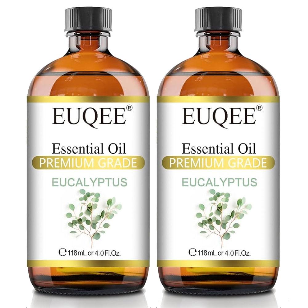 EUQEE 100% Eucalyptus Essential Oil 118ml X 2