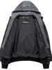 Men's Plus Size PU Leather Motorcycle Jacket with Detachable Hood and Fleece Lining - European & American Trend