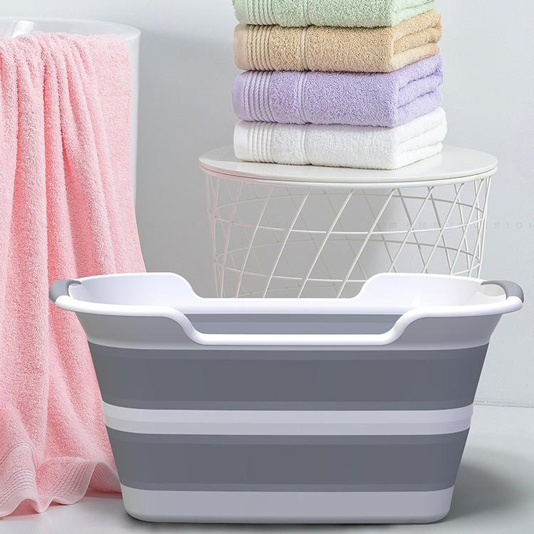 Foldable Pet Cleaning & Laundry Basin - Drainable, Multi-purpose, Storage Basket
