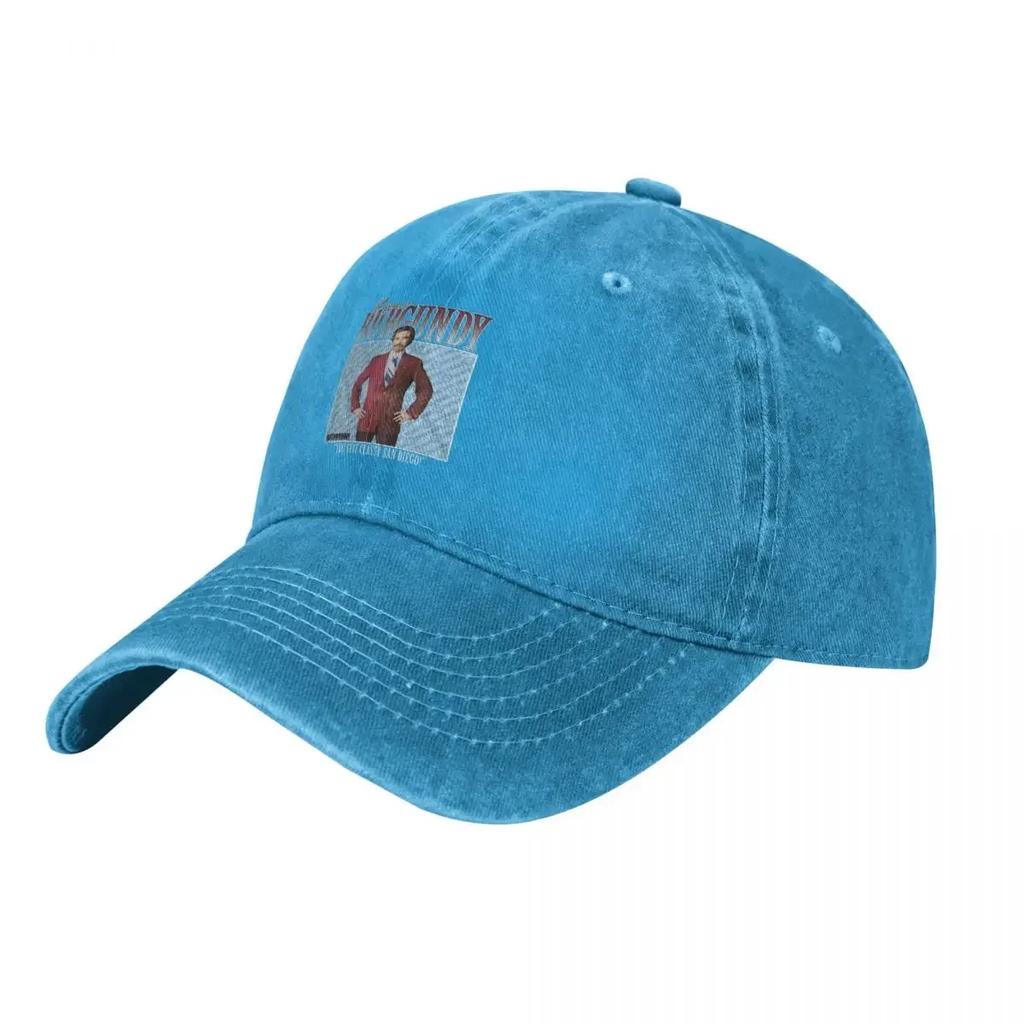 Ron Burgundy Anchorman demin Trucker Hat Breathable Design Mens Cap Baseball Cap For Men