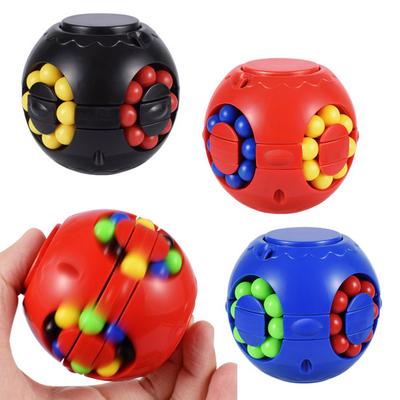 Brinquedo Fidget Bola de Feijão Giratória Alívio de Estresse e Ansiedade Quebra-Cabeça de Contas Rolantes Spinner Educacional Gadget Descompressor