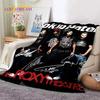 3D Rock Band Tokio Hotel Bill Kaulitz Soft Flannel Blankets,Throw Blanket Comfortable Blanket for Picnic Beds Sofa Home Bedroom