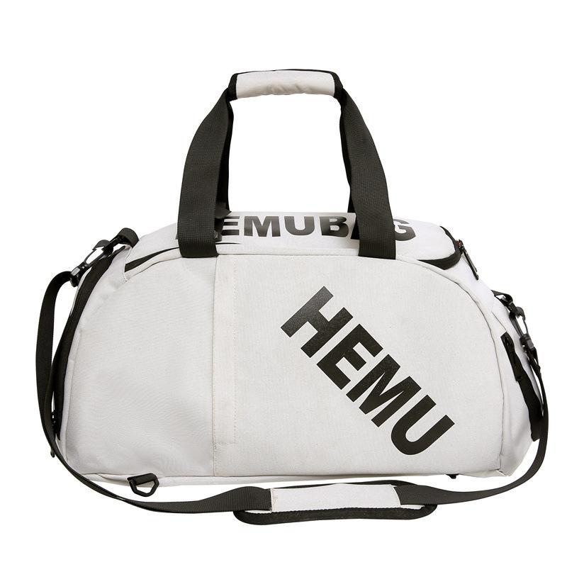 New wet and dry separation yoga fitness bag waterproof and wear-resistant travel bag outdoor three-purpose shoulder crossbody backpack