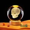 Skull Bluetooth Stand with Luminous Crystal Ball Night Light Decoration