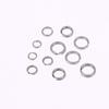 Stainless Steel O-Shaped Ring Set 200Pcs Fishing Split Ring Kit Fishing Lures Connectors Fishing Jigging Tackle Split Rings Set