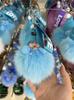 Authentic Fox Fur Pompon Keychain: Cute Plush Sleeping Doll Bag Charm