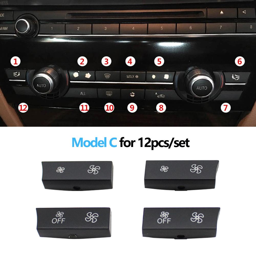 Couvercle de bouton de ventilation de climatisation de chauffage de console avant pour BMW 5 GT 6 7 X5 X6 série F10 F11 F01 F02 F06 F12 F15 F16