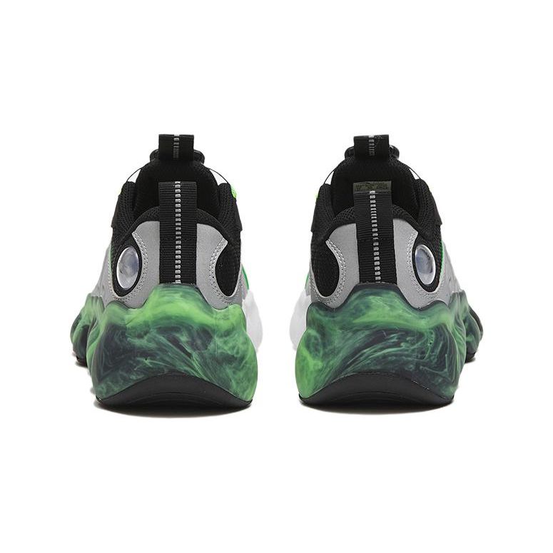 Anta Anti-Slip Wear-Resistant Sports Casual Shoes Kids Sneakers Black Green 312318803-3