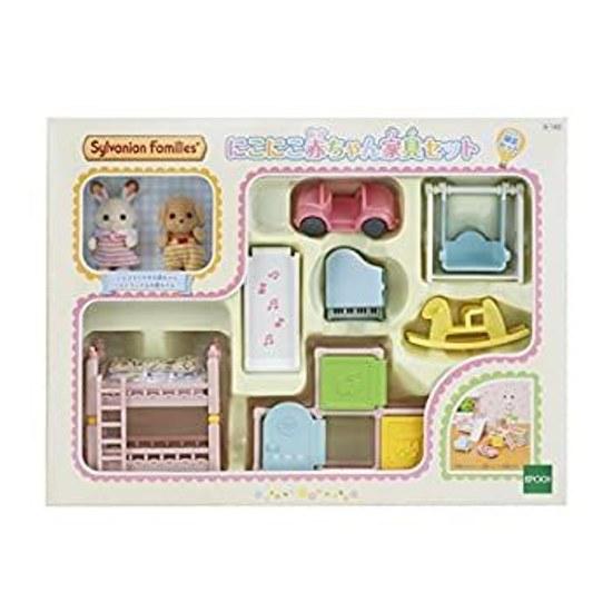 Used Sylvanian Families Room Set Niko Baby Furniture Se-193