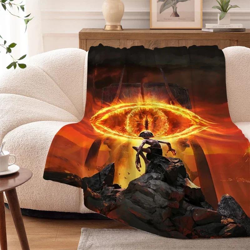 Camping Blanket Sofa Winter King Size The L-Lord of The R-Rings Bed Fleece Custom Nap Fluffy Soft Blankets Microfiber Bedding