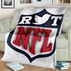 Coperta 3D NFL Segno Football Americano Rugby, Morbida Coperta Plaid per Casa Camera da Letto Letto Divano Picnic Viaggio Ufficio Coperta per Bambini