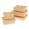 10Pcs Disposable Fast Food Box Thickened Kraft Paper Folding Packaging Box Bento Cake Grilled Meat Salad Food Container For Rest