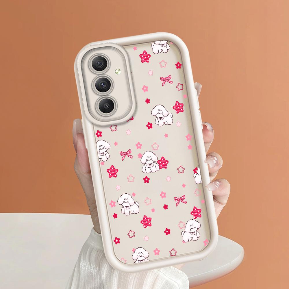 Soft Silicone Square Ladder Printing Pattern Phone Casing Full Cover Camera Shockproof Protection Rubber Case for Samsung