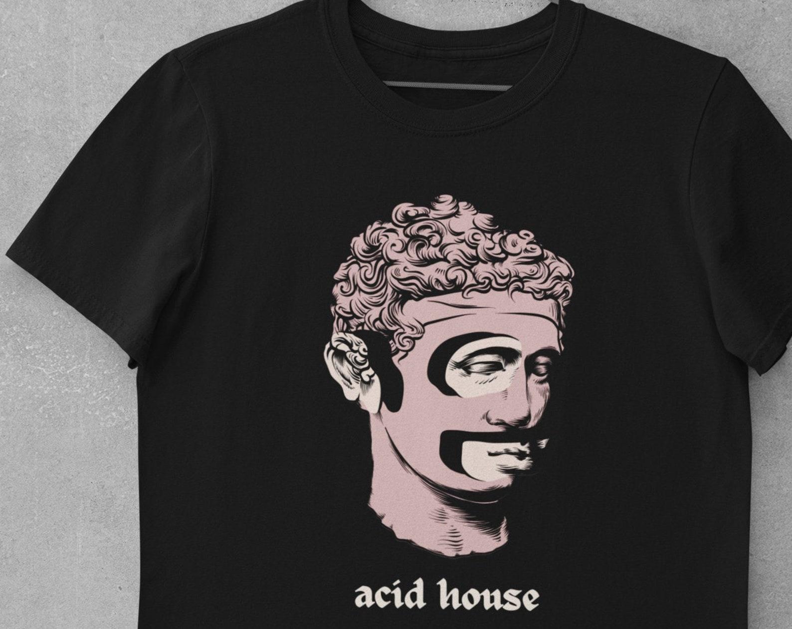 Acid Techno Tshirt, Acid House T Shirt, Gift For DJ, Techno Lover Gifts, Funny Techno Shirt, Rave Tshirt, Festival T Shirt, Clubbing Tee 4XL