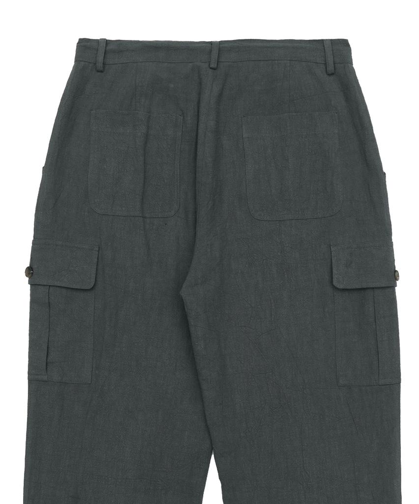 GLW Wide Front Pocket Summer Cargo Pants Charcoal