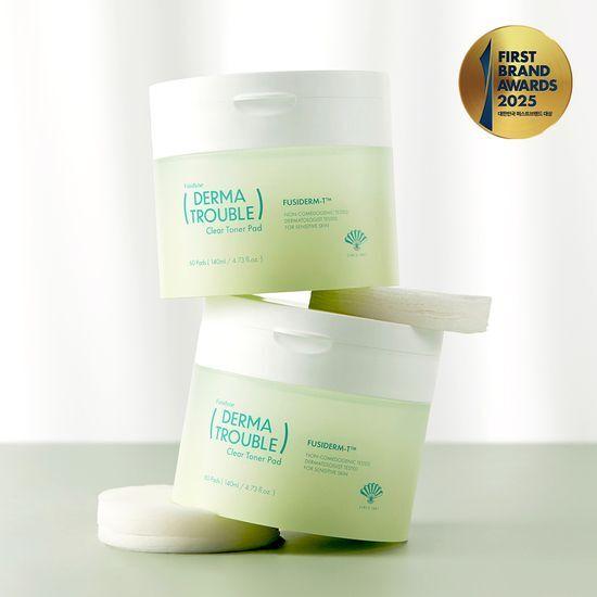 Fusidyne Derma Trouble Clear Toner Pads 60 Sheets