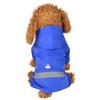 Pet Dog Raincoat Waterproof Jacket with Hood and Reflective Strip for Small To Medium Dogs Cat Casual Clothes Outdoor Rainwear Apparel