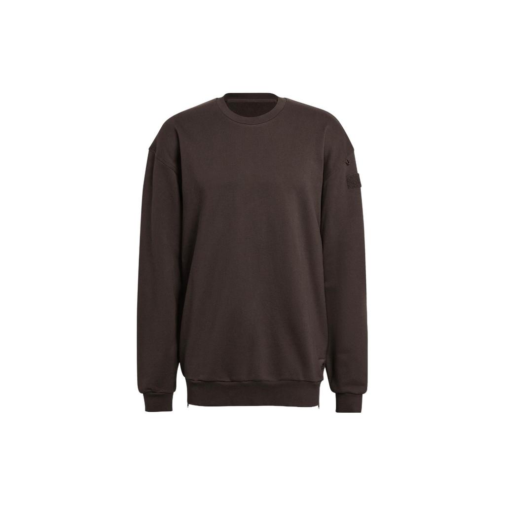 Adidas Sweatshirts Men's Dark Gray Olive Green Crew Neck Moderate HG6637