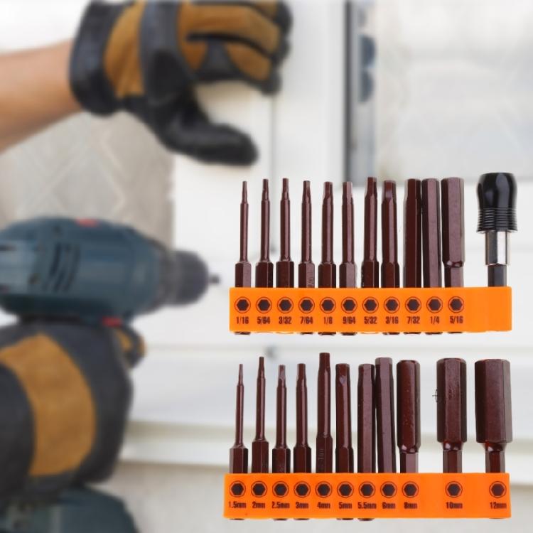 Langlebiges legiertes Stahl-Magnetbohrer-Set Sechskant-Schlagbohrer für elektrische manuelle Schraubendreher 23 STÜCK