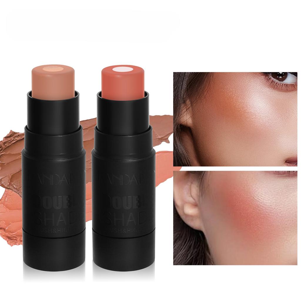 Makeup To Brighten and Enhance Complexion Solid Center Blush Cream Contour Stick Rouge
