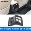 For Toyota Avalon -  Carbon Fiber Rear Seat Air Condition Vent Outlet Cover Trim Sticker Accessories Car Styling
