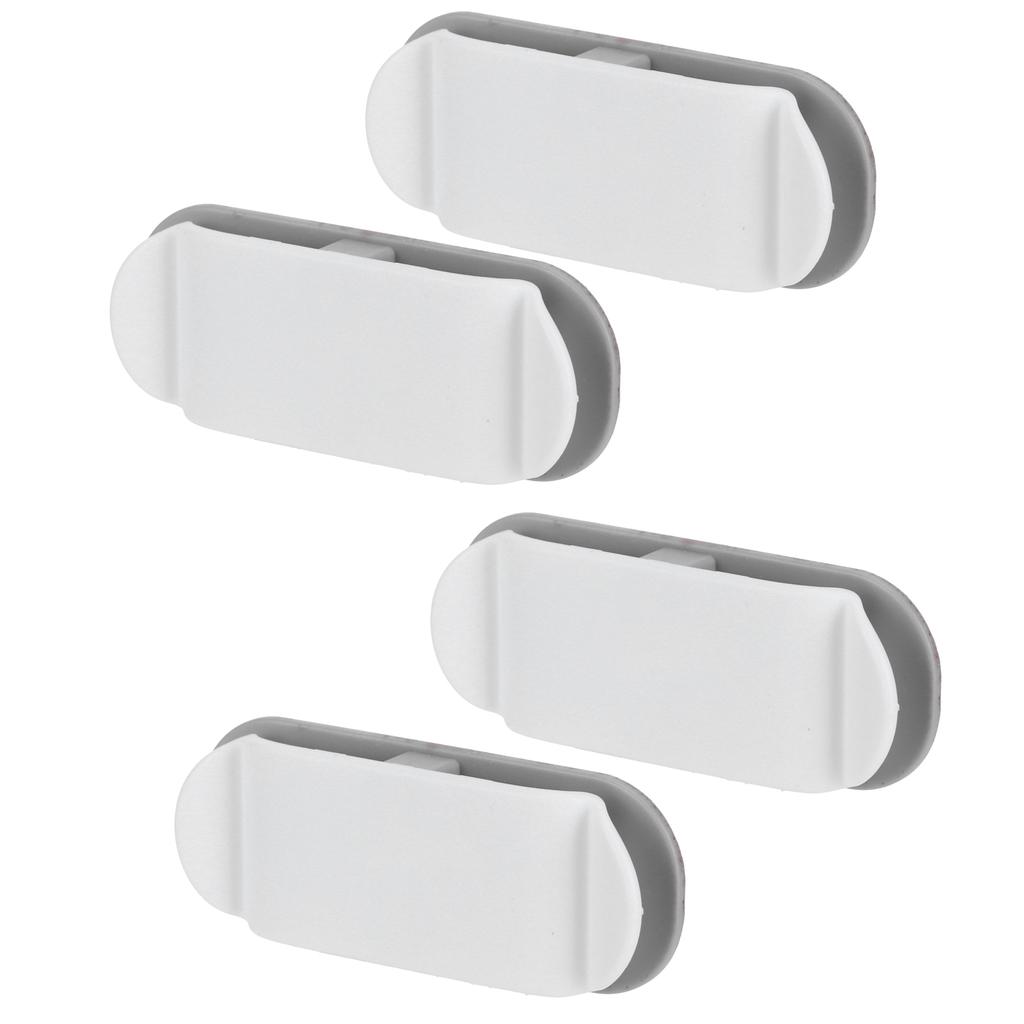 4Pcs Cable Holder Clips Multifunction Data Line Wire Wrapper Organizer for Home Office
