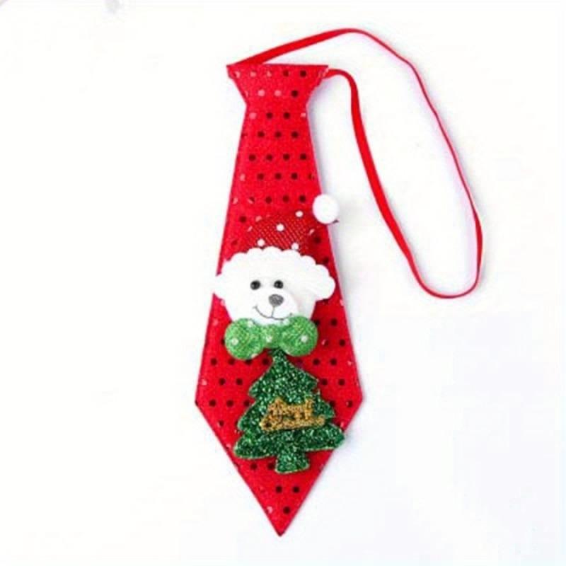1PC Christmas Santa Claus Snowman Elk Ties for  Decor Funny Festival Rave Gifts Christmas Decorations Supplies