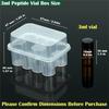 2pcs Clear Peptide Case Set for Fridge,20 Slots Total, 3ml Vial Holder for Refrigerator, Semi-Transparent Vial Storage Case