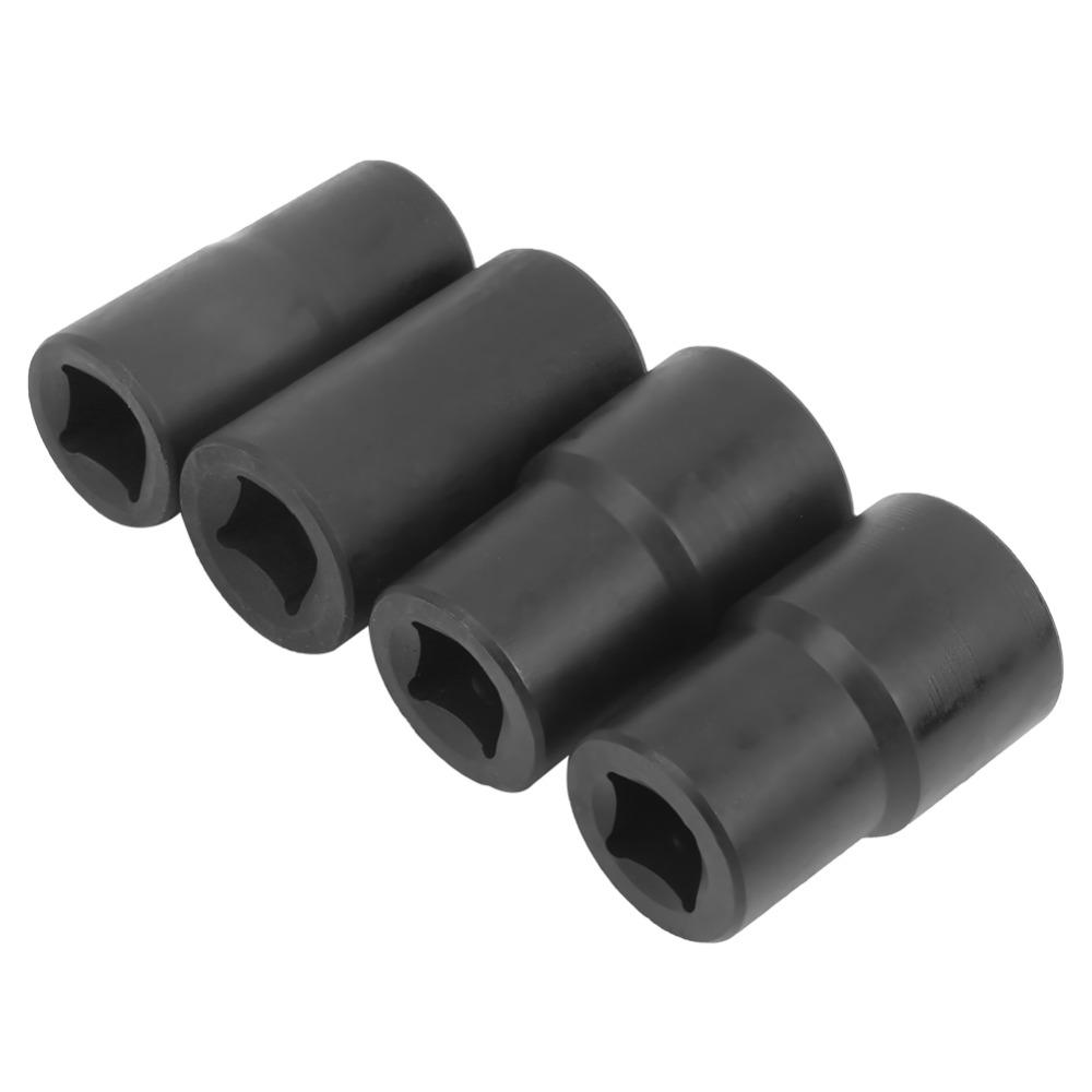 5pcs Metal Construction Bolt Remover Socket Tool Stripped Lug Nut Remover For Vehicle Repair