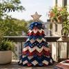 Fall Seasonal Decorations Halloween Quilted Fabric Tree Kit, Witch Cat Spider DIY Autumn Theme Crafting 3D Padded Sewing Craft Project for