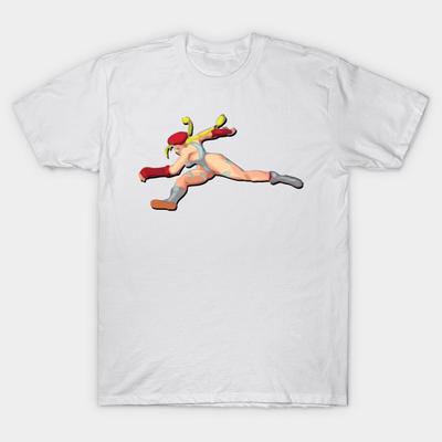 Camiseta Feminina Cammy Chute Saltado Grande Estampa Harajuku Kawaii Camiseta Verão Manga Curta Feminina Camiseta Top