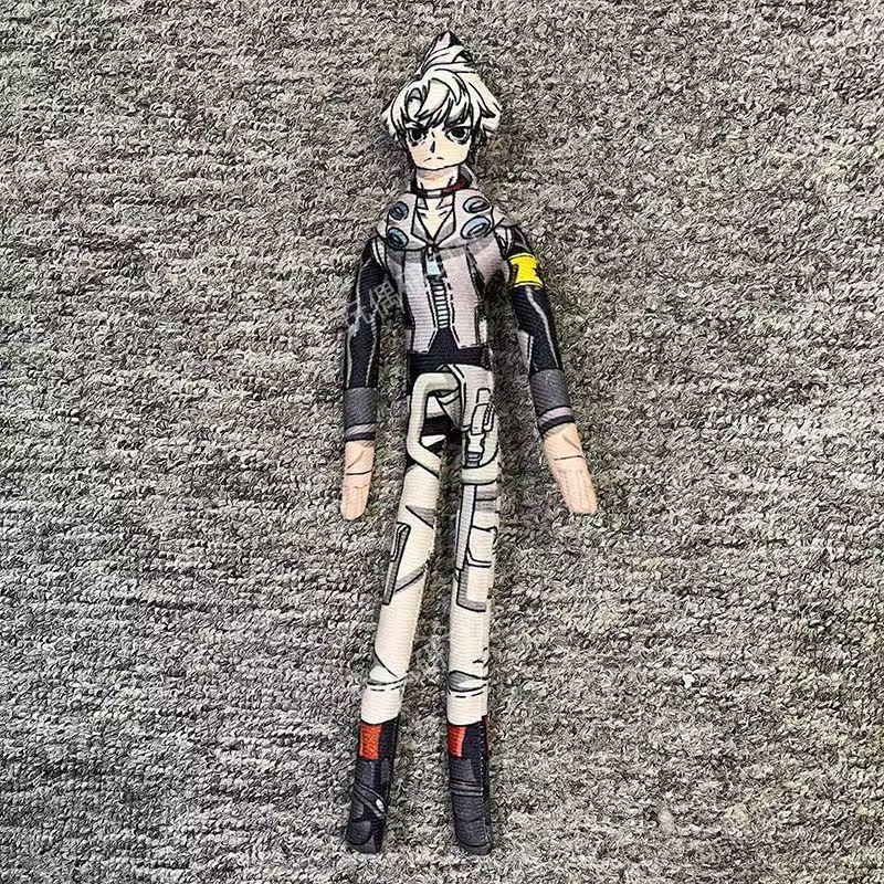 Anime Gachiakuta Tamsy Ryou Zanka Enjin Rudo Tomme Follo Guita Gris Cosplay Pop Abstract Grappig Pluche Knuffel Creatief Accessoire 25-30cm black