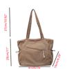 Neue koreanische Cord-Tragetasche für Damen, große Kapazität, minimalistisch, einfarbig, Umhängetasche, lässige Mode-Handtasche
