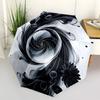 1pc Spiral Swirl Umbrella Portable Folding Umbrella Durable Iron Frame, Suitable for All Seasons Home Travel Outdoor yy260319036