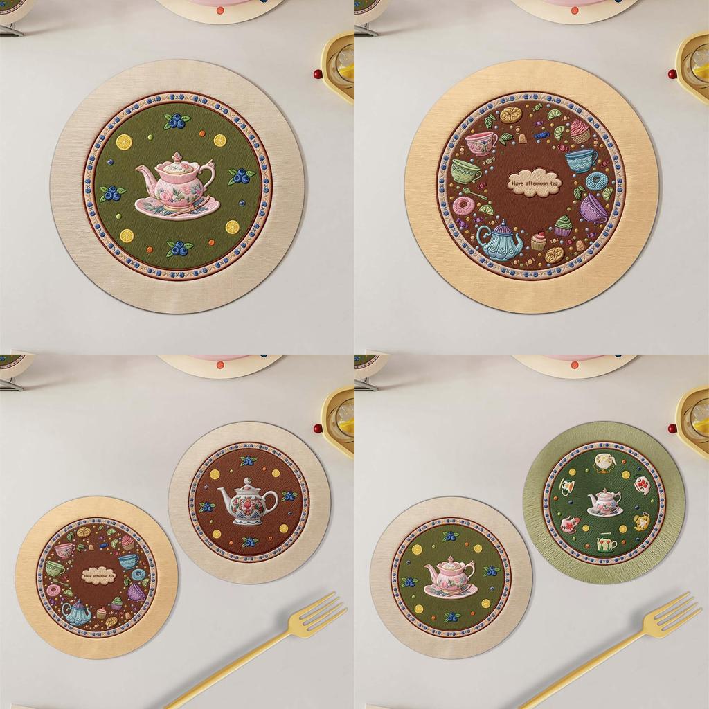 Rubber Coasters With Water Absorption And Heat Resistance For Home Use