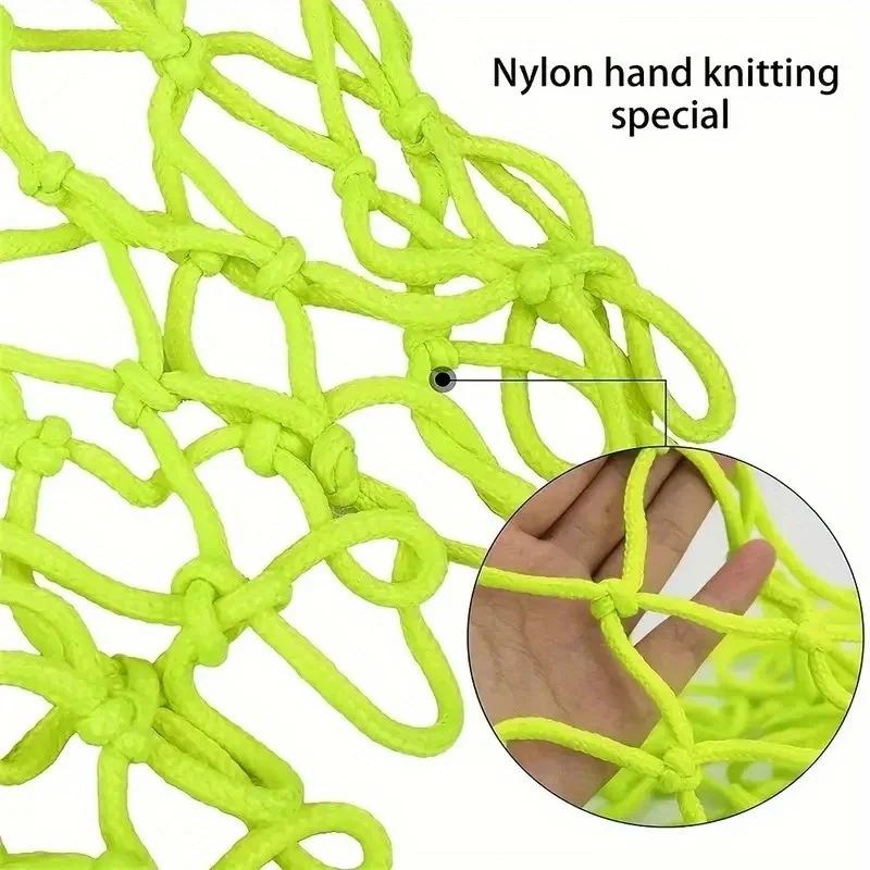 50Cm Standard Luminous Basketball Net Green Fluorescent Basketball Net Self Luminous Children'S Basketball Frame Net 1Pc