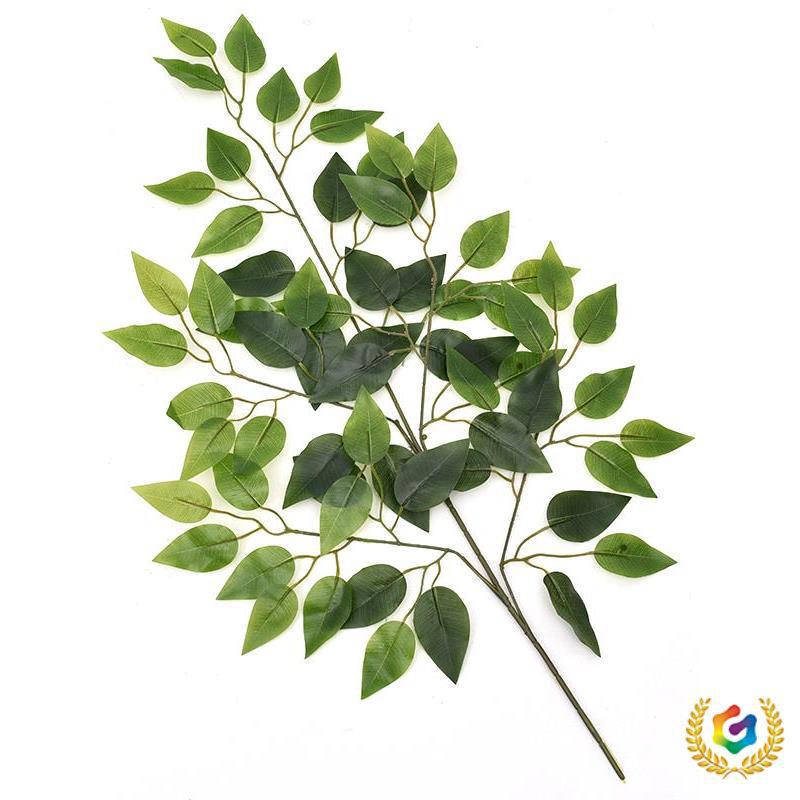 Mossy Fig Tree Leaves - Laminated Plastic Decoration Branches