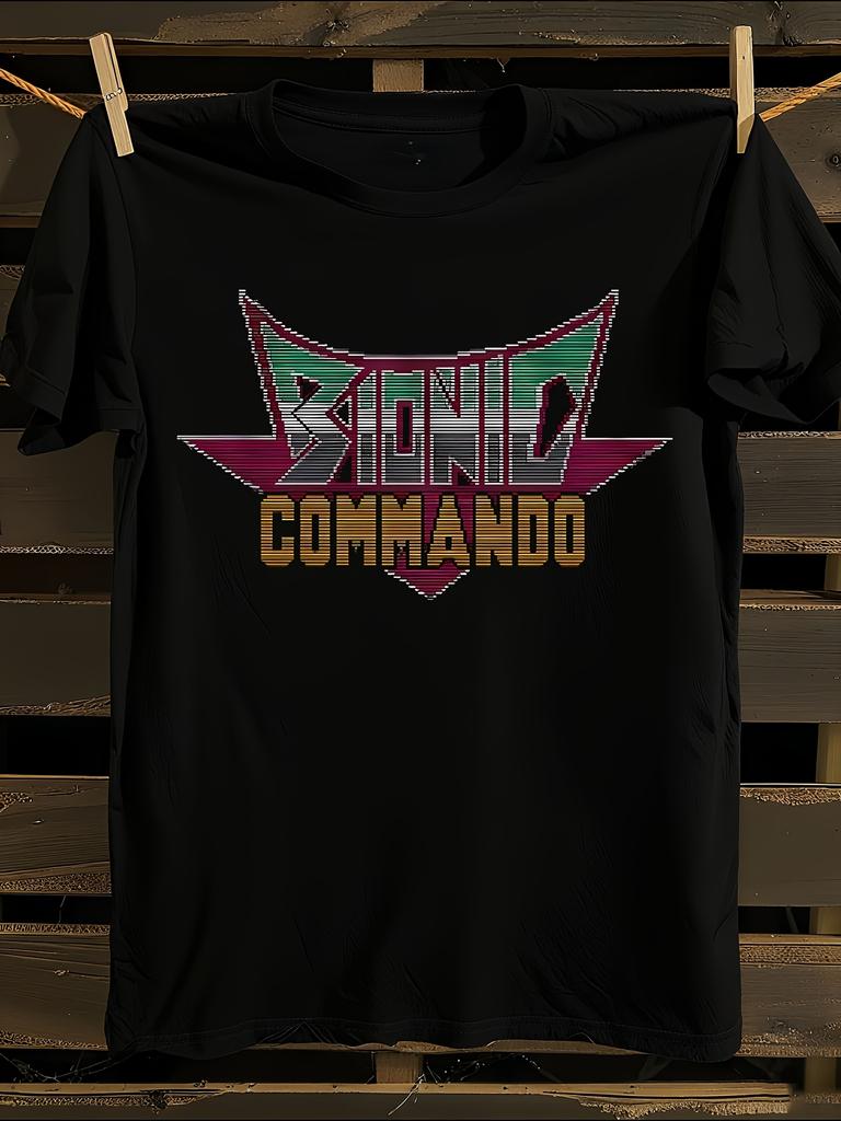 Bionic Commando Retro Gaming T-Shirt Mens Tshirt Womens Tshirts with Letters Print Short Sleeves T-Shirt Casual Street Tee Shirt Top