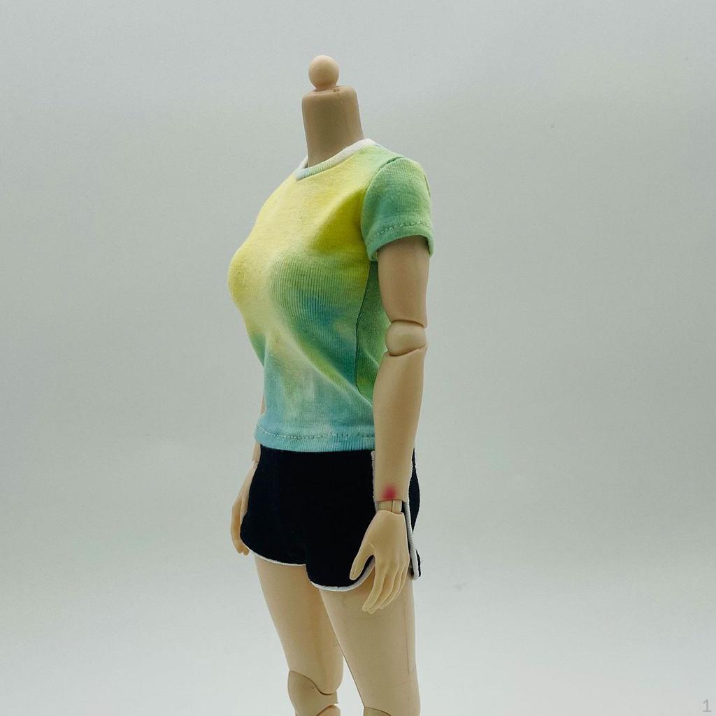 1/6 -scale Short -sleeved Shirt with Shorts Casual Slee Stylish Cosplay Summer Dimens
